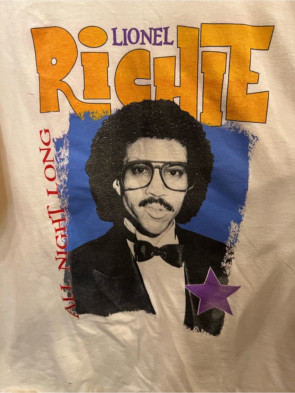 Lionel Richie Cream Graphic Long Sleeve Tee